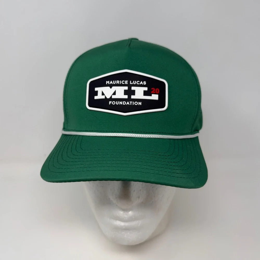 Portland Gear Maurice Lucas Foundation Green Rope Snapback Hat Perforated Cap